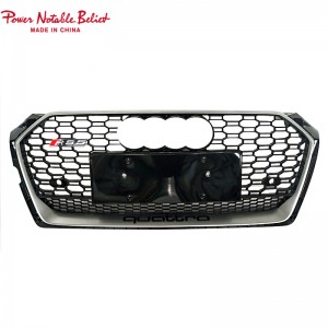 RS5 honeycomb grill for Audi A5 S5 B9 Bildeler frontgrill ABS materiale