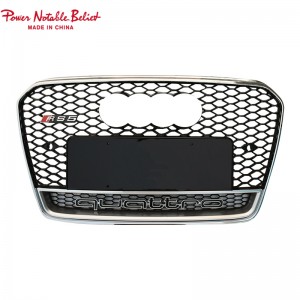 RS5 style bumper grill for Audi A5 S5 B8.5 honeycomb grill RS frame quattro