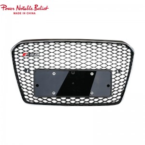 RS5 styl front bumper grill foar Audi A5 S5 B8.5 honeycomb grill RS frame quattro