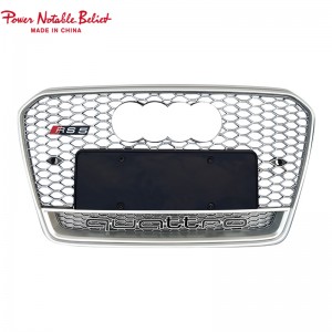 RS5 styl front bumper grill foar Audi A5 S5 B8.5 honeycomb grill RS frame quattro