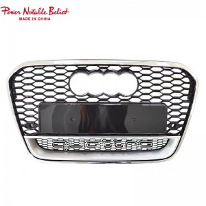 RS6 Front grill for Audi A6 S6 C7 center honeycomb grille