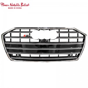 RS6 front bumper grille for audi A6 A6L S6 C8 honeycomb grill