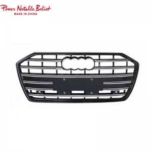 RS6 front bumper grille for audi A6 A6L S6 C8 honeycomb grill