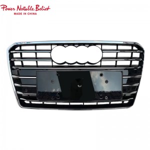 RS7 S7 front bumper grille quattro For Audi A7 S7 C7 center honeycomb grill
