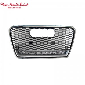 RS7 S7 bumper ngarep grille quattro Kanggo Audi A7 S7 C7 tengah honeycomb grill