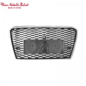 RS7 S7 front bumper grille quattro For Audi A7 S7 C7 center honeycomb grill