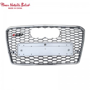 RS7 S7 front bumper grille quattro Ho an'ny Audi A7 S7 C7 afovoan-tantely grille