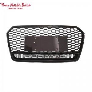 RS7 auto front grille for Audi A7 S7 C7.5 ABS material honeycomb car grill