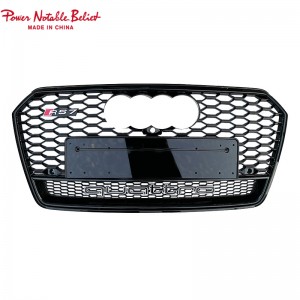 RS7 auto front grille foar Audi A7 S7 C7.5 ABS materiaal honeycomb auto grill