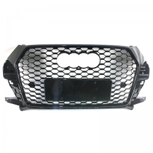 RSQ3 SQ3 ABS auto grille for Audi Q3 2016-2019 radiator honeycomb grills front bumper grill