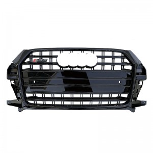 I-RSQ3 SQ3 ABS auto grille ye-Audi Q3 2016-2019 radiator honeycomb grills front bumper grill