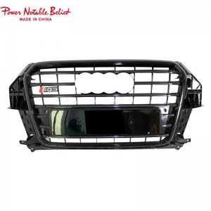 RSQ3 SQ3 style front honeycomb grille for Audi Q3 SQ3 2013-2015 upgrade grill