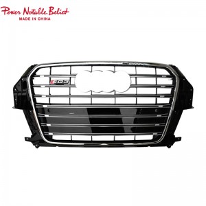 RSQ3 SQ3 style front honeycomb grille para sa Audi Q3 SQ3 2013-2015 upgrade grill