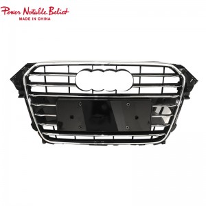 Upgrade Audi RS4 Style Front Grille Hex Mesh Honeycomb Hood Grill Fits A4 S4 B8.5