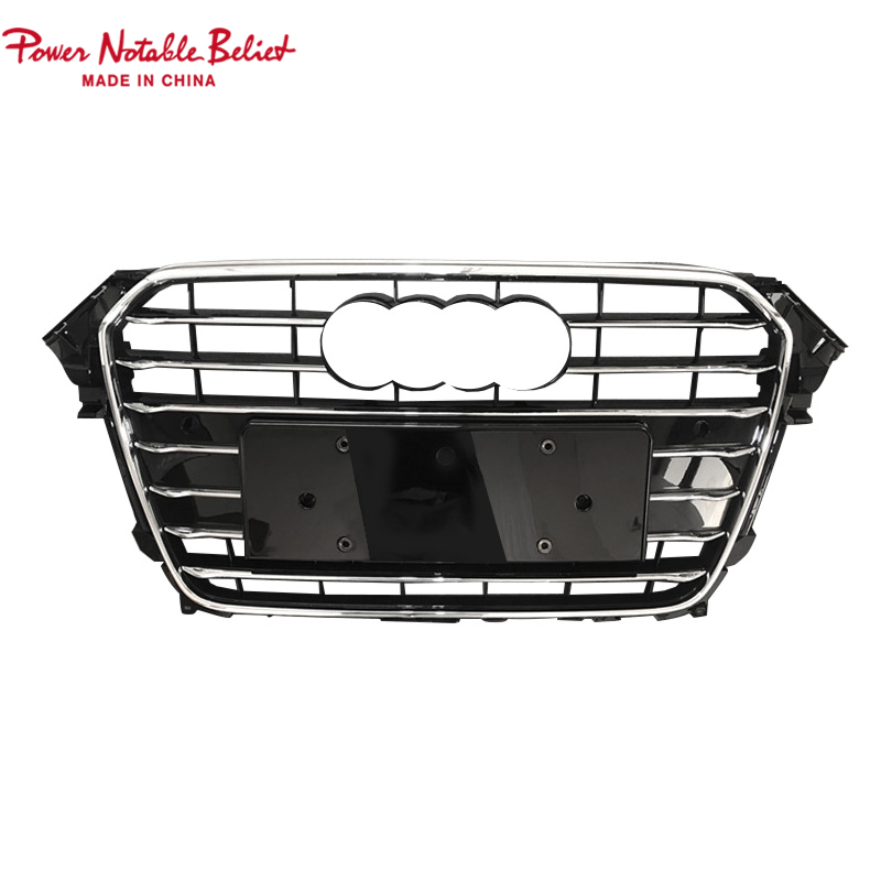 I-upgrade ang Audi RS4 Style Front Grille Hex Mesh Honeycomb Hood Grill Fits A4 S4 B8.5