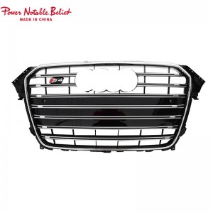 Upgrade Audi RS4 Style Front Grille Hex Mesh Honeycomb Hood Grill Vices A4 S4 B8.5