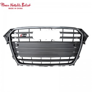 Upgrade Audi RS4 Style Front Grille Hex Mesh Honeycomb Hood Grill Fits A4 S4 B8.5