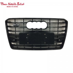 W12 S8 RS8 pito i luma mo Audi A8 A8L S8 D4 PA totonugalemu honeycomb grille
