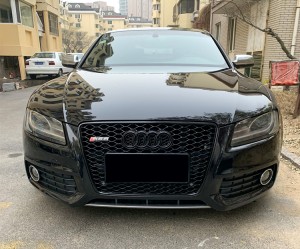 RS5 front grill for Audi A5 S5 B8 front bumper grille with lower frame quattro