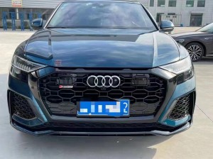 Audi Q8 SQ8 sui mea'ai pito i luma ile RSQ8 SQ8 2017-2023 quattro style honeycomb grille