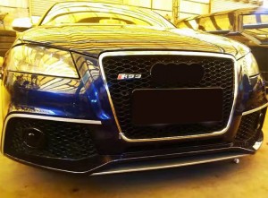 RS3 Auto Body Kit Για Audi A3 S3 8P προφυλακτήρα με σχάρα μπροστινό χείλος Sedan Hatchback
