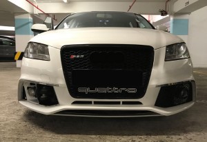 RS3 Auto Body kit Til Audi A3 S3 8P kofanger med grill frontlæbe Sedan Hatchback