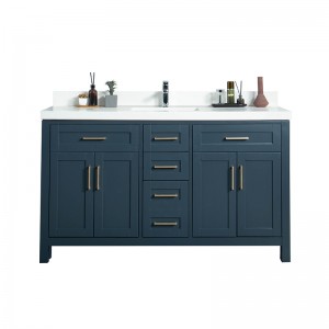 48inch 60inch Double Sink Banyo Vanity na May Tilt Out Drawer