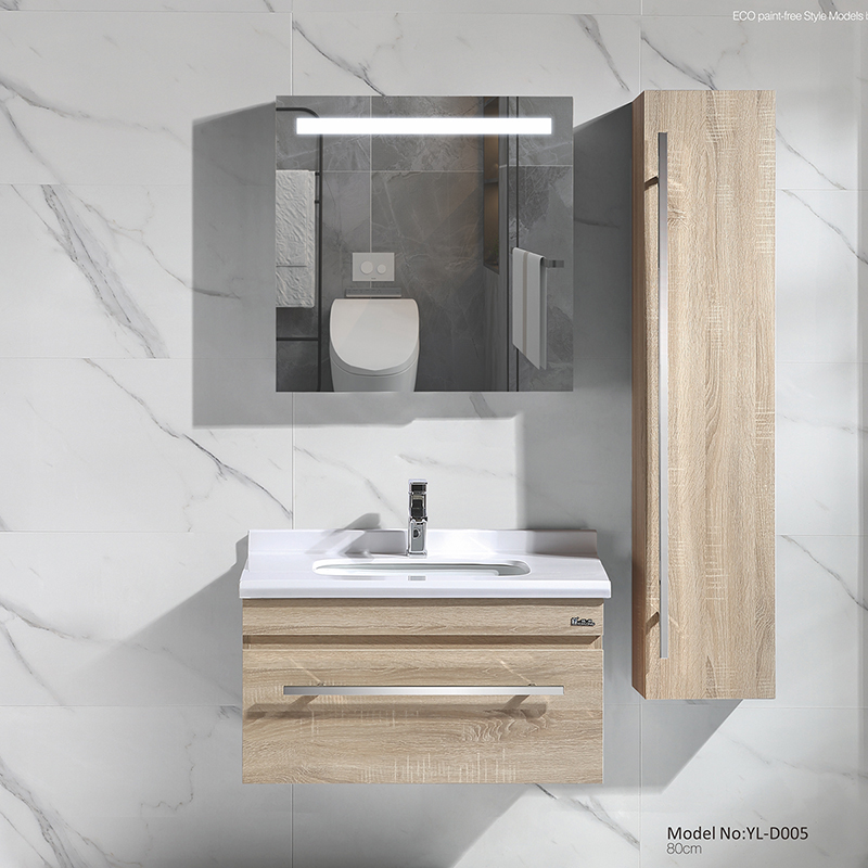 Bathroom-Cabinet-With-Wood-Grain-Color-Doors-,Waterproof1