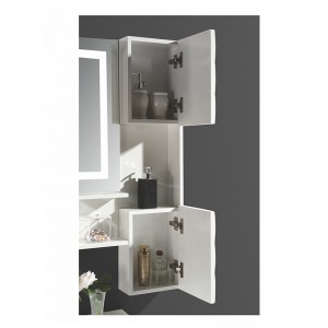 Nagy tároló Modern PVC fürdőszobai szekrény polccal és tükörrel
