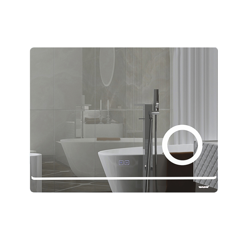LED Bathroom Mirror With Heater Defogger And Digital Clock 6500k Featured Image