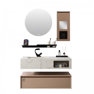 Modern PVC Bathroom Cabinet And Slate Tops