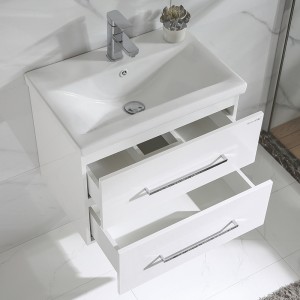 Современный шкаф ванной комнаты ПВК с акриловым тазом и зеркалом СИД