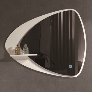 Модерен PVC шкаф за баня с чисто бял цвят