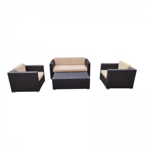 Patio Outdoor Furniture Set Porch Wicker Chairs Sets Rattan Balcony Sofa Conversation Set