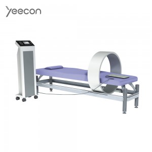 การตรวจร่างกายของโรงพยาบาลโต๊ะรักษาเตียงโต๊ะไคโรแพรคติกอุปกรณ์บำบัดสนามแม่เหล็กไฟฟ้าแบบพัลส์