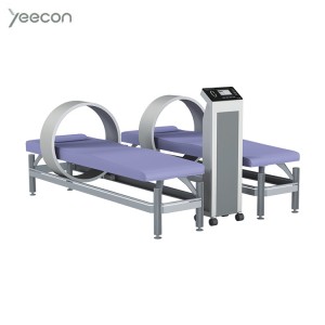 Pulsed Electromagnetic Field Magnet therapy chiropractic treatment table for Osteoporosis Patient