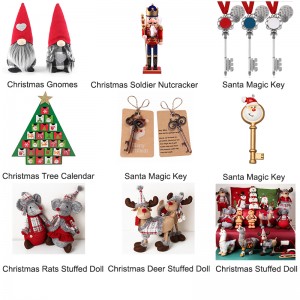 Nou producte de regal de tot tipus d'ornaments de decoració d'arbres de Nadal