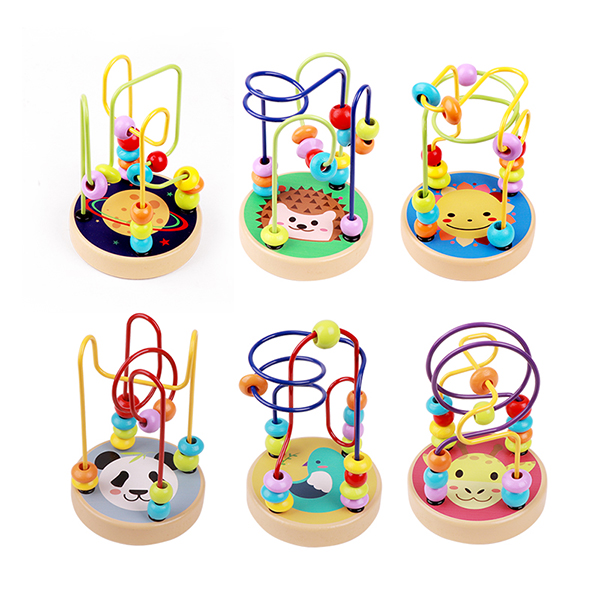 Factory Supply Buying Partner Yiwu - Children Colorful Intelligent Wooden Educational Toy Maze Roller Coaster Beads Toy  – Sellers Union