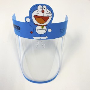 Kid Safety Transparent Plastic Cartoon Face Shield Glasses for Children