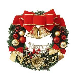 ປະຕູຫ້ອຍເຮືອນປະດັບ Christmas Garland Christmas Wreath ຂາຍສົ່ງ