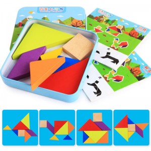 Wooden Puzzle Toy Montessori Early Educational Teaching Kids Toy