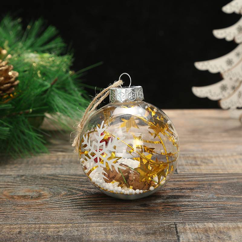 Manufacturer of Proveedores de China - Transparent Snowflake Interior View Christmas Ball Decoration Wholesale – Sellers Union
