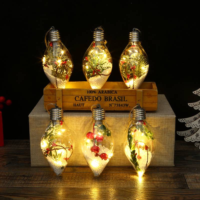 2017 High quality La mejor agencia de compra de Yiwu - Transparent Plastic LED Lights Christmas Tree Decoration Christmas Ball Wholesale – Sellers Union