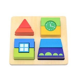 Wieża zegarowa 3D DIY stos kolumna klocki puzzle drewniane zabawki edukacyjne dla dzieci na prezenty urodzinowe