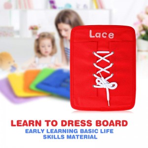 Educational Toy Early Learn to Dress Boards Toy Kids Preschool Learning Toy