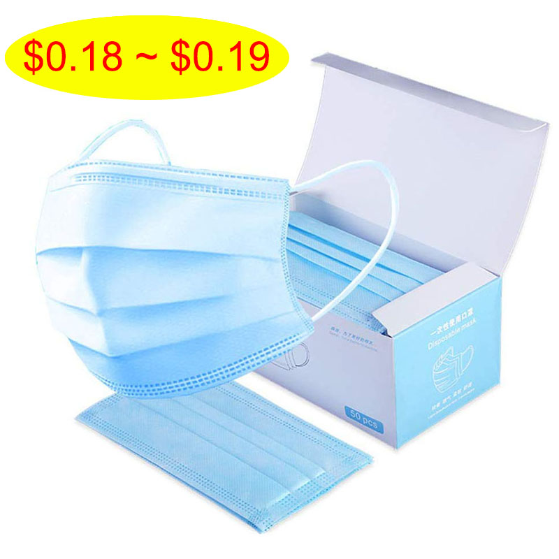 Trending Products China Logistics Agent - Disposable Personal Non Woven Disposable Face Mask Wholesale 3 Layers Disposable Face Mask  – Sellers Union