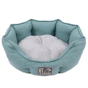 Wholesale Plush Fabric Hexagonal Shape Dog Bed