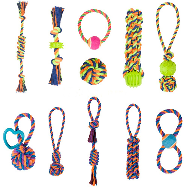 OEM Factory for Productos de uso diario - Wholesale TPR durable knot cotton rope chew pet dog ball toy for sale – Sellers Union