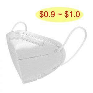 Hot Sale Ansiktsmasker Disponibel 3D Vik KN95 Antidammig öronögla Typ Mask KN95