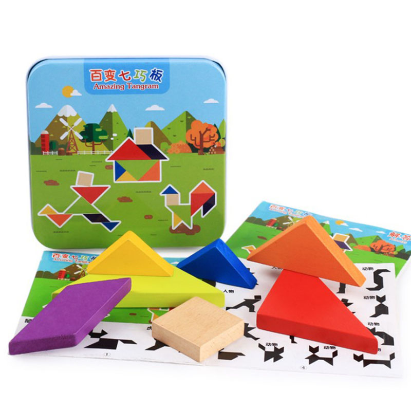 Ordinary Discount Hair Products Market Yiwu - Hot Sale Wooden Puzzle Toy Montessori Early Educational Amazing Tangram Wood Jigsaw Puzzle Eco-friendly Teaching Toy for Kids – Sellers Union